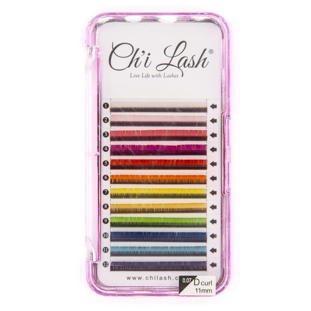 .07 D Colored Lashes