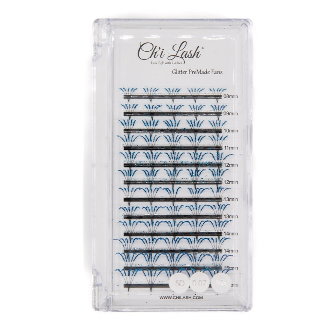 5D .07 Pre-Made Glitter Volume Fans