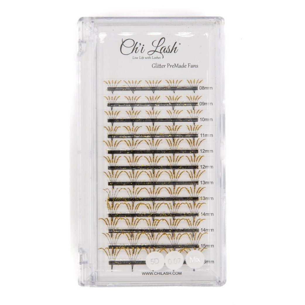 5D .07 Pre-Made Glitter Volume Fans