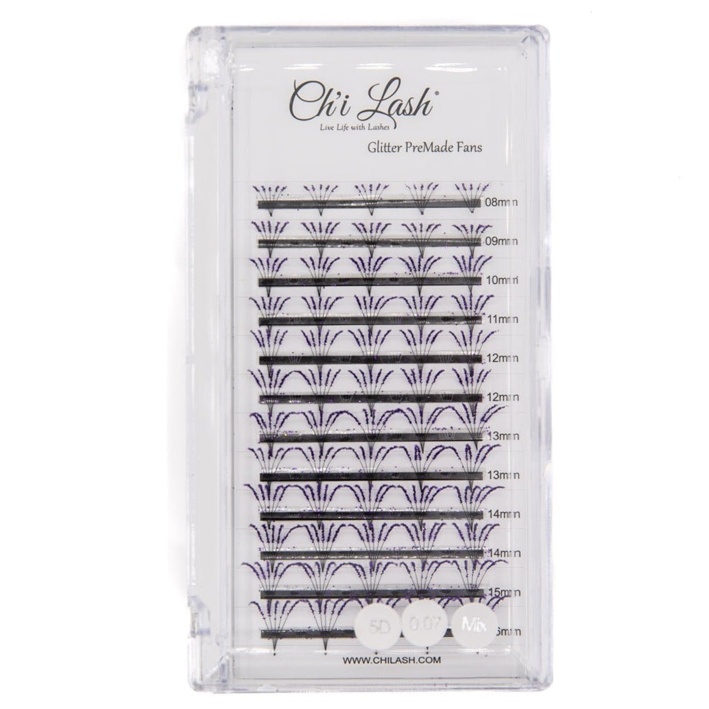 5D .07 Pre-Made Glitter Volume Fans