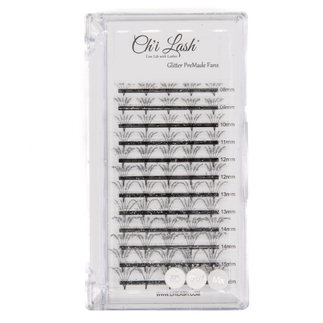 5D .07 Pre-Made Glitter Volume Fans