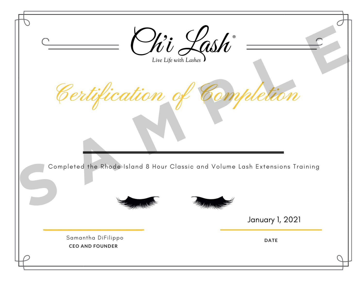 Reprint Certificate