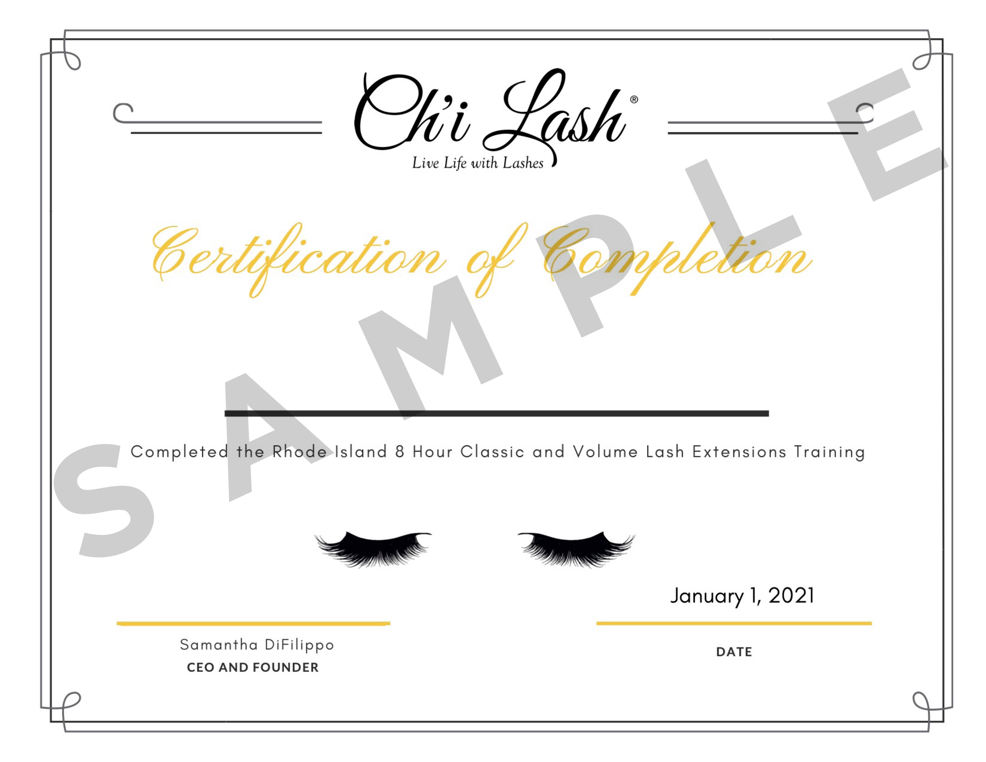 Reprint Certificate