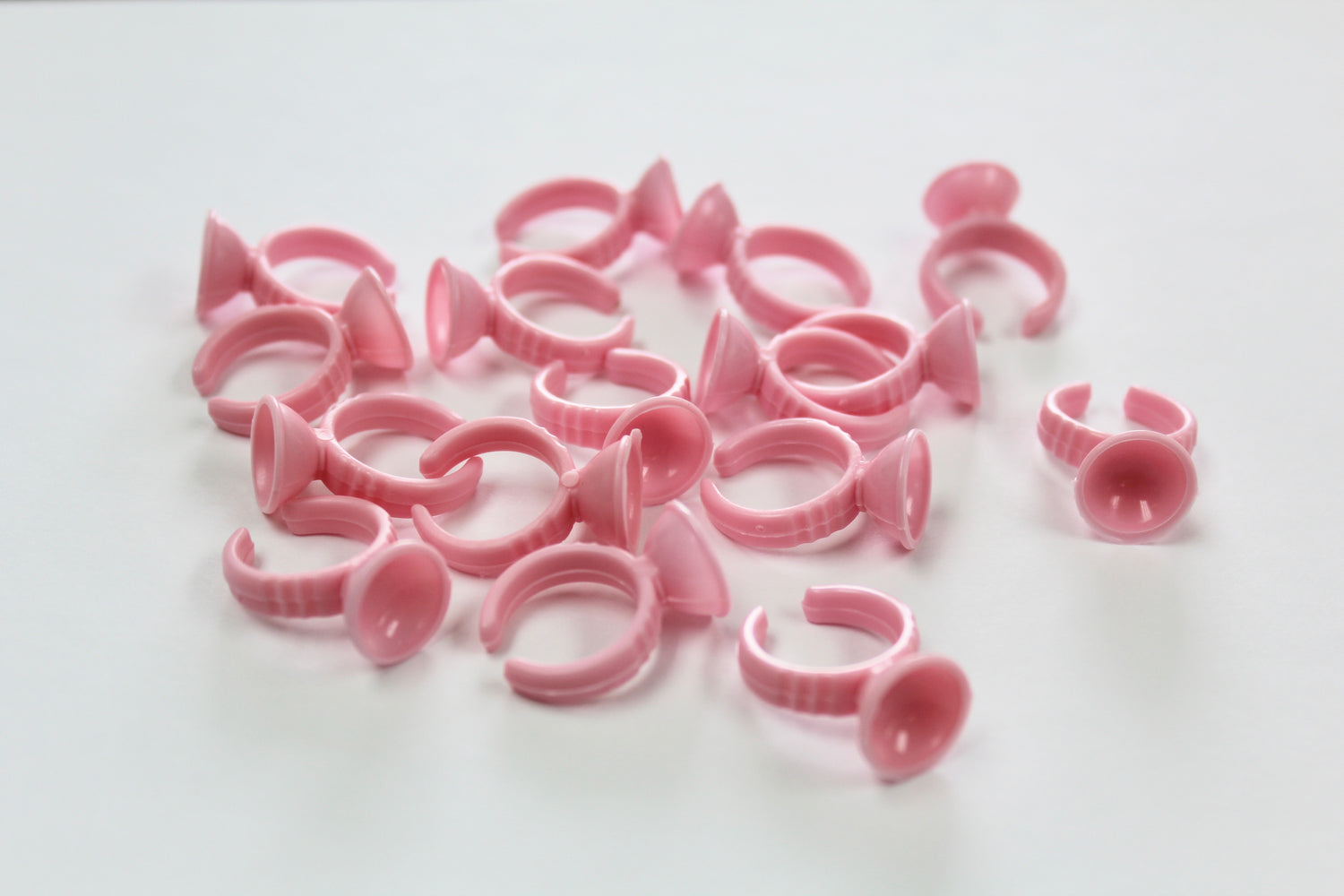 Pink Glue Rings (50 Pack)
