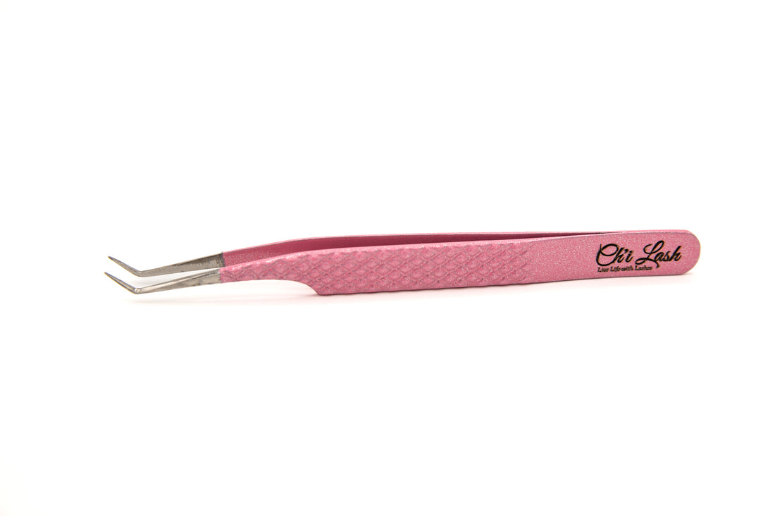 CL-10 Pink Glitter Tweezer